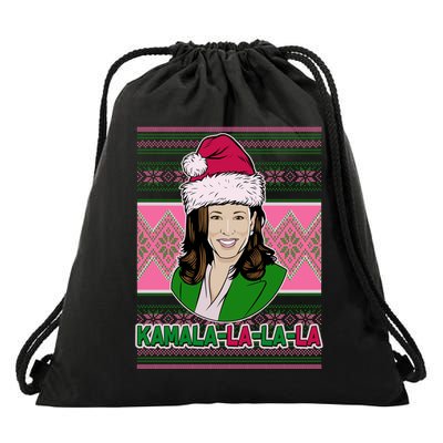 Kamala La La La  AKA Ugly Christmas Sweater Drawstring Bag
