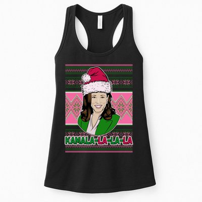 Kamala La La La  AKA Ugly Christmas Sweater Womens Tank Top