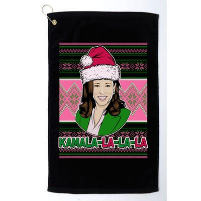 Kamala La La La  AKA Ugly Christmas Sweater Golf Towel