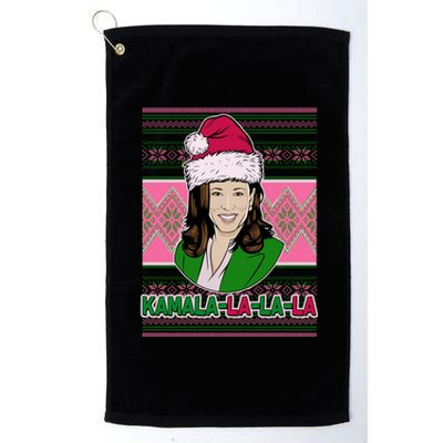 Kamala La La La  AKA Ugly Christmas Sweater Platinum Collection Golf Towel