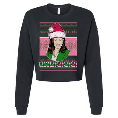 Kamala La La La  AKA Ugly Christmas Sweater Cropped Pullover Crew