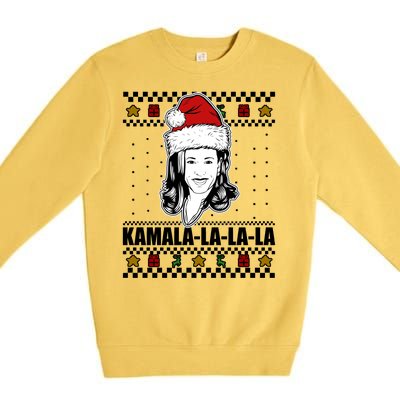 Kamala La La La Ugly Christmas Sweater Premium Crewneck Sweatshirt