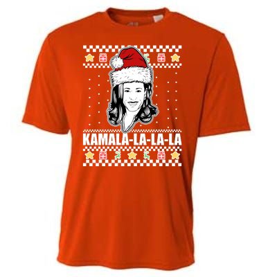 Kamala La La La Ugly Christmas Sweater Cooling Performance Crew T-Shirt