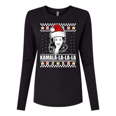 Kamala La La La Ugly Christmas Sweater Womens Cotton Relaxed Long Sleeve T-Shirt