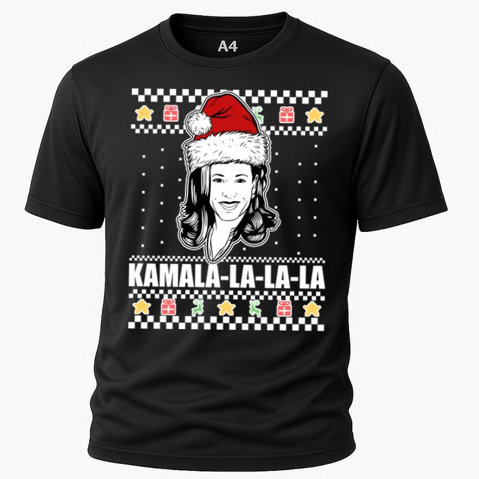 Kamala La La La Ugly Christmas Sweater Cooling Performance Crew T-Shirt