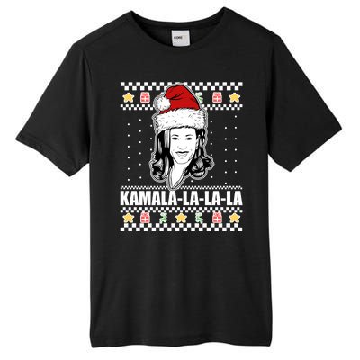 Kamala La La La Ugly Christmas Sweater Tall Fusion ChromaSoft Performance T-Shirt