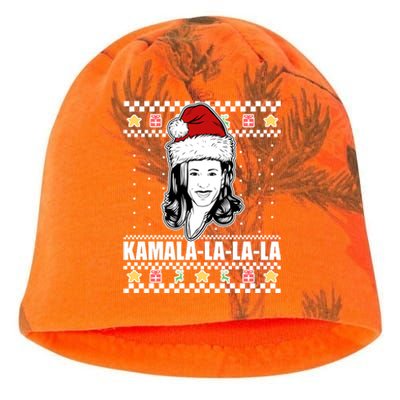 Kamala La La La Ugly Christmas Sweater Kati - Camo Knit Beanie