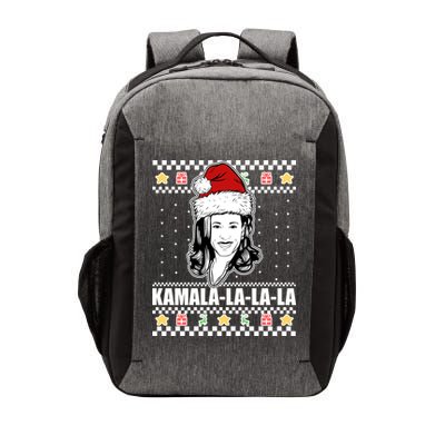Kamala La La La Ugly Christmas Sweater Vector Backpack