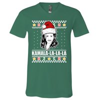 Kamala La La La Ugly Christmas Sweater V-Neck T-Shirt