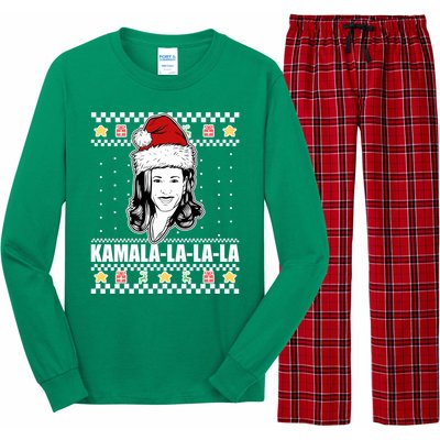 Kamala La La La Ugly Christmas Sweater Long Sleeve Pajama Set