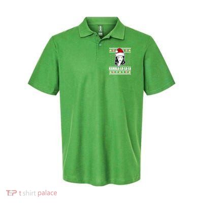 Kamala La La La Ugly Christmas Sweater Polo