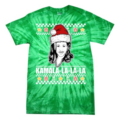 Kamala La La La Ugly Christmas Sweater Tie-Dye T-Shirt