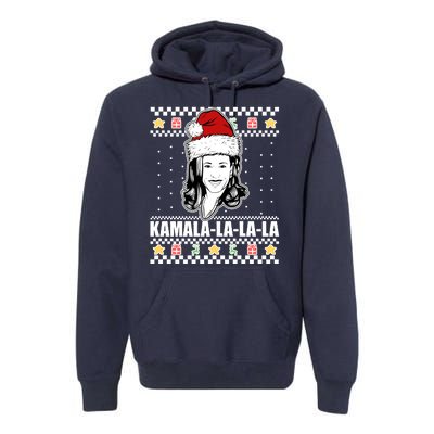 Kamala La La La Ugly Christmas Sweater Premium Hoodie