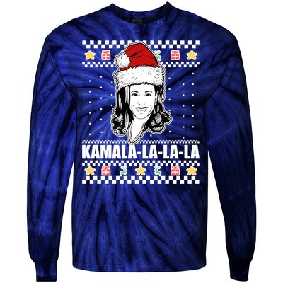 Kamala La La La Ugly Christmas Sweater Tie-Dye Long Sleeve Shirt