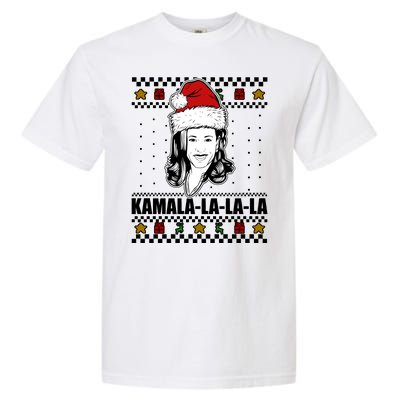 Kamala La La La Ugly Christmas Sweater Garment-Dyed Heavyweight T-Shirt