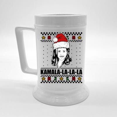 Kamala La La La Ugly Christmas Sweater Beer Stein