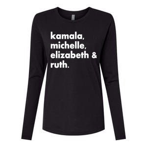 Kamala Michelle RBG Elizabeth Ruth Womens Cotton Relaxed Long Sleeve T-Shirt