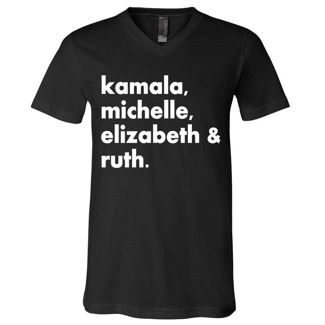 Kamala Michelle RBG Elizabeth Ruth V-Neck T-Shirt