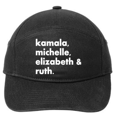 Kamala Michelle RBG Elizabeth Ruth 7-Panel Snapback Hat