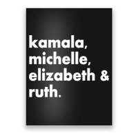 Kamala Michelle RBG Elizabeth Ruth Poster