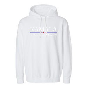 Kamala A New Way Forward Harris 2024 Usa Elections Democrats Gift Garment-Dyed Fleece Hoodie