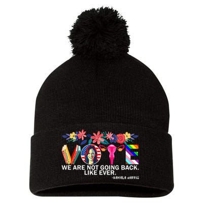 Kamalawe Are Not Going Back Like Ever Feminist Human Rights Pom Pom 12in Knit Beanie