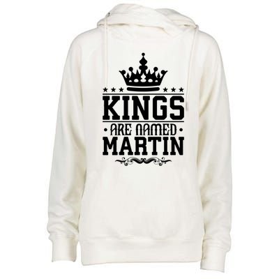 Kings Are Named Martin Personalized Name Joke Funny Cool Gift Womens Funnel Neck Pullover Hood