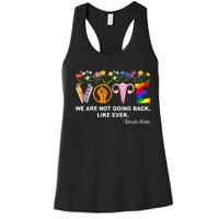 Kamalawe Are Not Going Back Like Ever Feminist Human Rights Women's Racerback Tank