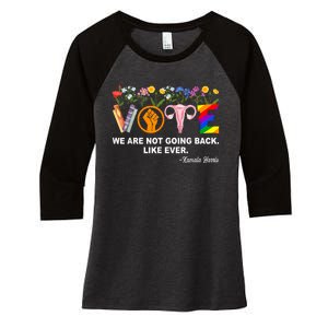 Kamalawe Are Not Going Back Like Ever Feminist Human Rights Women's Tri-Blend 3/4-Sleeve Raglan Shirt