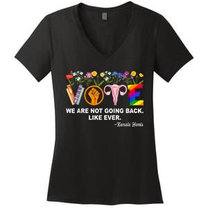 Kamalawe Are Not Going Back Like Ever Feminist Human Rights Women's V-Neck T-Shirt