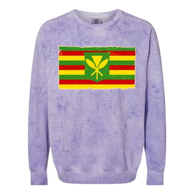 Kanaka Maoli Flag  Colorblast Crewneck Sweatshirt