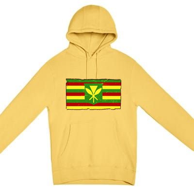 Kanaka Maoli Flag  Premium Pullover Hoodie