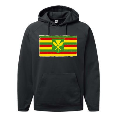 Kanaka Maoli Flag  Performance Fleece Hoodie