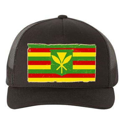 Kanaka Maoli Flag  Yupoong Adult 5-Panel Trucker Hat