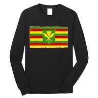 Kanaka Maoli Flag  Long Sleeve Shirt