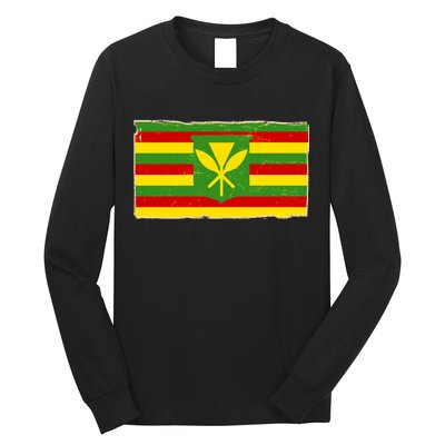 Kanaka Maoli Flag  Long Sleeve Shirt