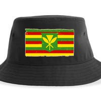 Kanaka Maoli Flag  Sustainable Bucket Hat