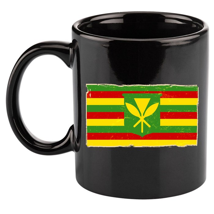 Kanaka Maoli Flag  11oz C Handle Ceramic Mug