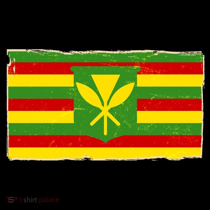 Kanaka Maoli Flag  Drawstring Bag