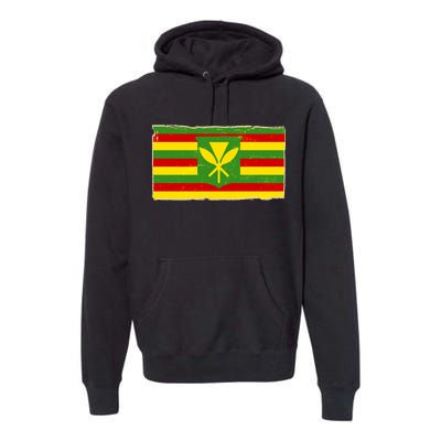 Kanaka Maoli Flag  Premium Hoodie