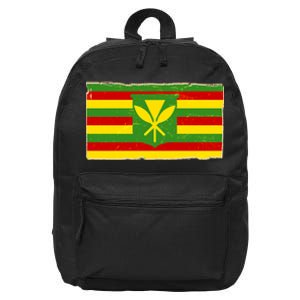 Kanaka Maoli Flag  16 in Basic Backpack