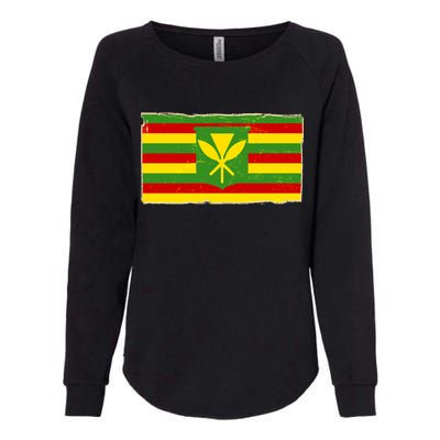 Kanaka Maoli Flag  Womens California Wash Sweatshirt