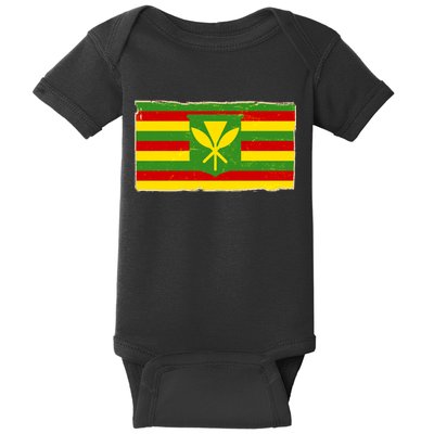 Kanaka Maoli Flag  Baby Bodysuit