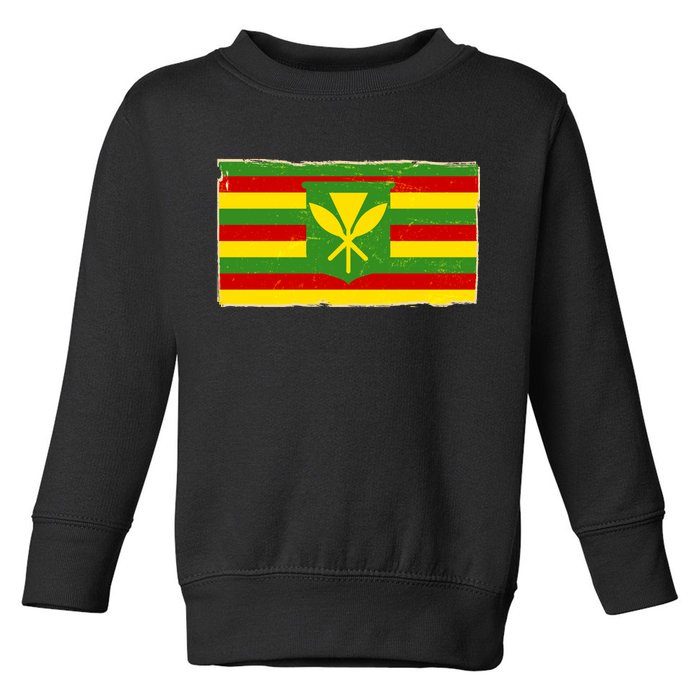 Kanaka Maoli Flag  Toddler Sweatshirt