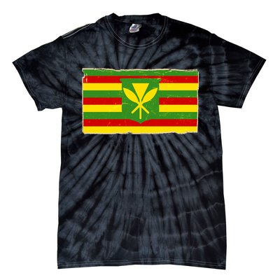 Kanaka Maoli Flag  Tie-Dye T-Shirt