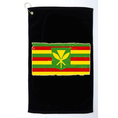 Kanaka Maoli Flag  Platinum Collection Golf Towel