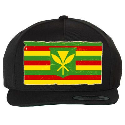 Kanaka Maoli Flag  Wool Snapback Cap