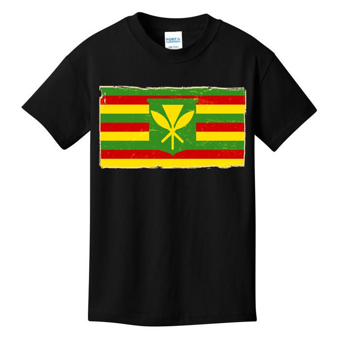 Kanaka Maoli Flag  Kids T-Shirt