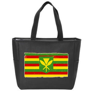 Kanaka Maoli Flag  Zip Tote Bag