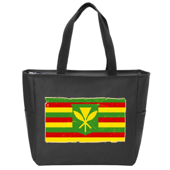 Kanaka Maoli Flag  Zip Tote Bag